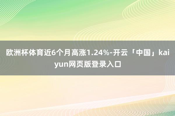 欧洲杯体育近6个月高涨1.24%-开云「中国」kaiyun网页版登录入口